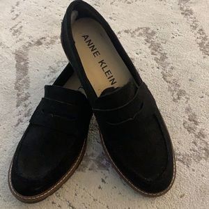 Anne Klein flex suede loafers